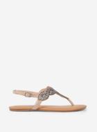 Dorothy Perkins Wide Fit Nude 'freddy' Sandals