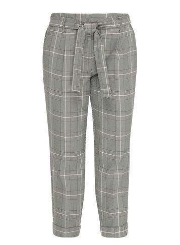 Dorothy Perkins Petite Grey And Pink Check Trousers
