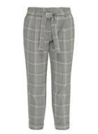 Dorothy Perkins Petite Grey And Pink Check Trousers