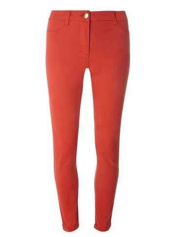 Dorothy Perkins Orange Sateen Chino Trousers