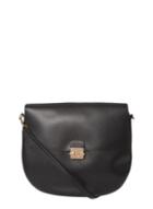 Dorothy Perkins *lily & Franc Black Lock Saddle Bag