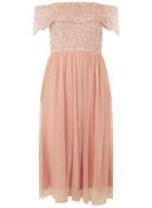 Dorothy Perkins *showcase Dusky Pink 'camille' Prom Dress