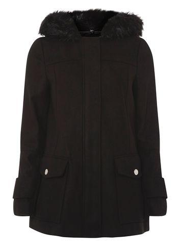 Dorothy Perkins Black Utility Duffle Coat