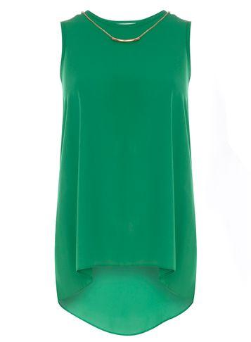 Dorothy Perkins Green Chain Built Up Top