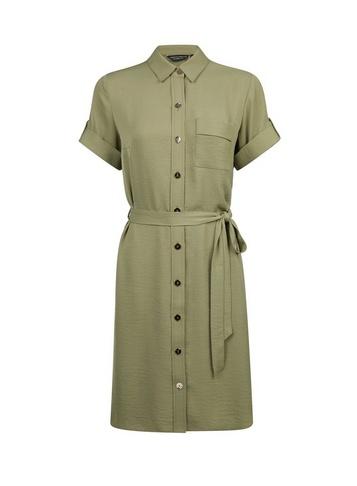 Dorothy Perkins Khaki Shirt Dress