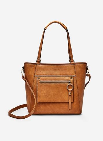 Dorothy Perkins Tan Ring Detail Tote Bag