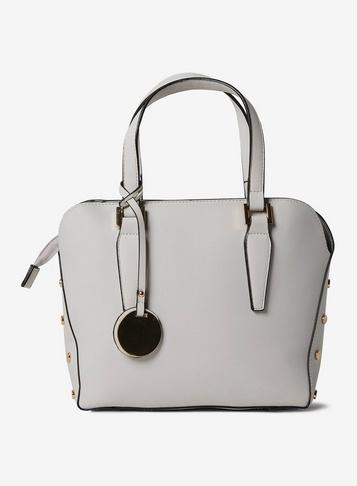 Dorothy Perkins Bone Mini Studded Tote Bag