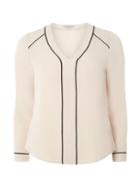 Dorothy Perkins Petite Neutral Piped Blouse