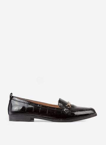 Dorothy Perkins Black Luna Loafers