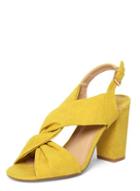 Dorothy Perkins Wide Fit Lime Simba Knot Heel Sandals