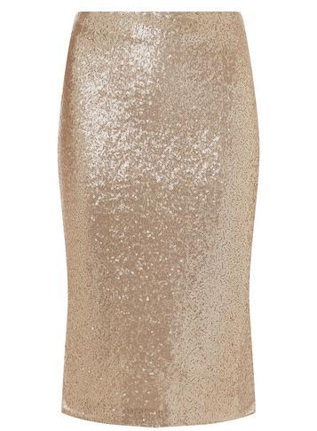 Dorothy Perkins Rose Gold Sequin Embellished Pencil Skirt