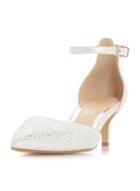 Dorothy Perkins *head Over Heels By Dune Silver 'caitlin' Heeled Shoes