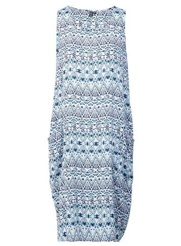 *izabel London Blue Tribal Print Smock Dress