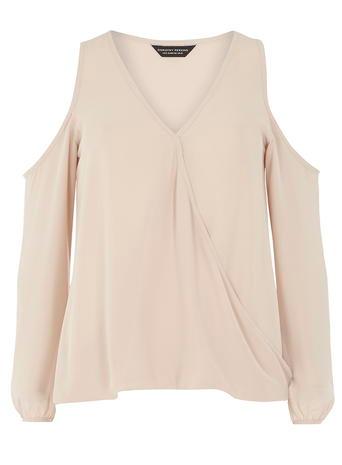 Dorothy Perkins Stone Cshldr Wrap Blouse