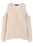 Dorothy Perkins Stone Cshldr Wrap Blouse