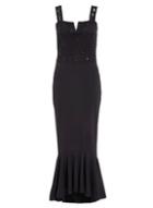 Dorothy Perkins *quiz Black Sequin Fishtail Maxi Dress