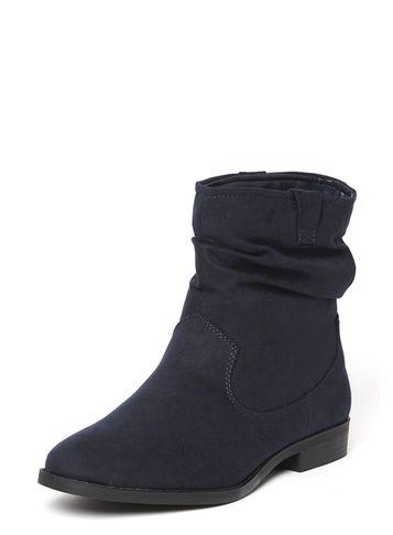 Dorothy Perkins Navy 'marlin' Ruched Boot