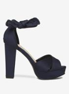 Dorothy Perkins *vero Moda Navy Rome Satin Sandals