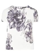 Dorothy Perkins Black And Ivory Floral T-shirt