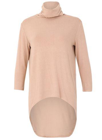 Dorothy Perkins *izabel London Beige Roll Neck Top