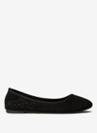 Dorothy Perkins Black Embroidered Prism Ballerinas Pumps