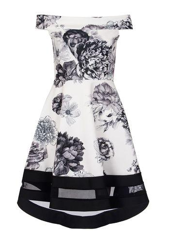 Dorothy Perkins *quiz Floral Print Bardot Dress
