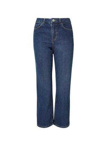 Dorothy Perkins Indigo Wide Leg Cropped Jeans