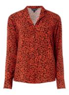 Dorothy Perkins *tall Red Animal Print Pyjama Shirt