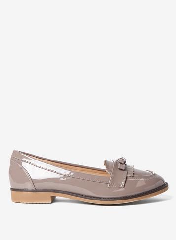 Dorothy Perkins Wide Fit Grey 'lizzy' Loafers