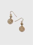 Dorothy Perkins Gold Cut Out Drop Earrings