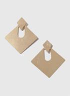 Dorothy Perkins Gold Oversized Diamond Earrings