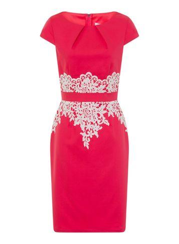 Dorothy Perkins *paper Dolls Coral Pencil Dress