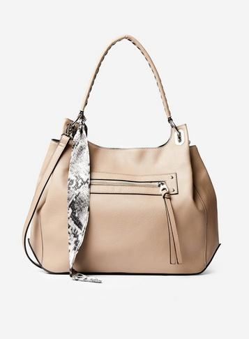 Dorothy Perkins Taupe Scarf Hobo Bag
