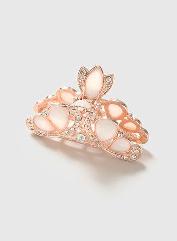 Dorothy Perkins Rose Gold Stone Hair Claw
