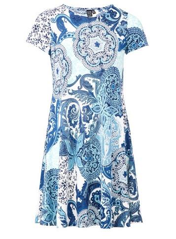 *izabel London Mosaic Print Swing Dress