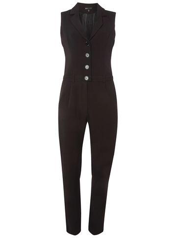 Dorothy Perkins *mela Black Tuxedo Jumpsuit
