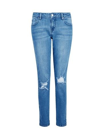 Dorothy Perkins Blue Boyfriend Loose Fitting Ankle Grazer Jeans