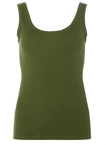Dorothy Perkins Khaki Pique Vest
