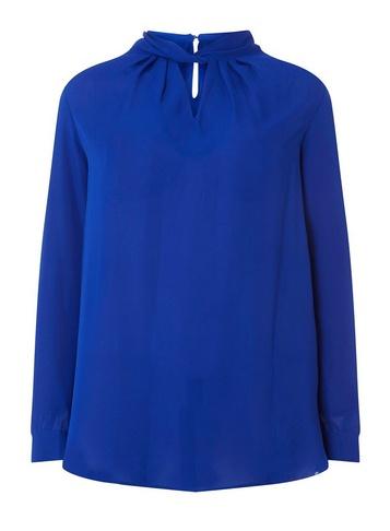 Dorothy Perkins *dp Curve Cobalt 'emily' Twist Neck Blouse