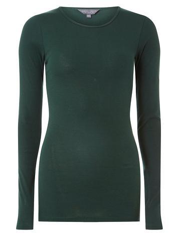Dorothy Perkins *tall Green Aw18 Long Sleeve Top