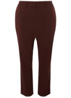 Dorothy Perkins *dp Curve Burgundy Side Stripe Ankle Grazer Trousers