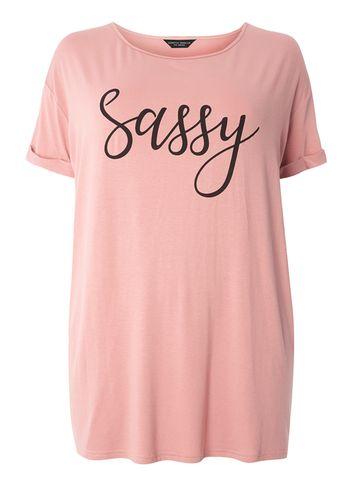 Dorothy Perkins Dp Curve 'sassy' Motif T-shirt