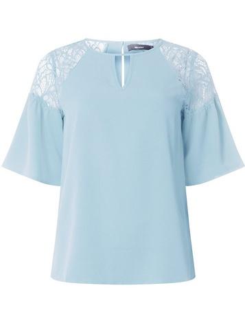 *vero Moda Allure Lace Shoulder Blouse