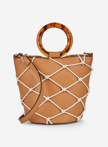 Dorothy Perkins Tan Handle Bucket Bag