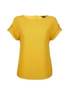 Dorothy Perkins Yellow Button T-shirt