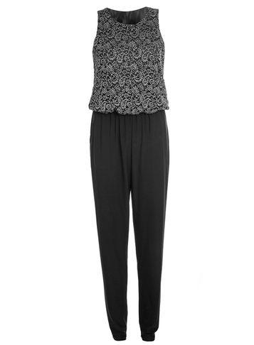 Dorothy Perkins *quiz Grey Glitter Lace Jumpsuit