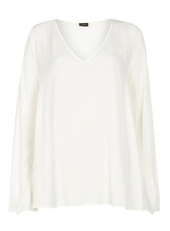 Dorothy Perkins *vila White Bell Sleeve Blouse