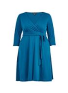 Dorothy Perkins *dp Curve Teal Blue Wrap Dress