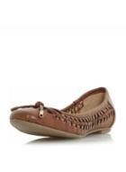 Dorothy Perkins *head Over Heels By Dune Tan 'hazza' Flat Shoes