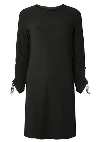 Dorothy Perkins Black Ruched Sleeve Shift Dress